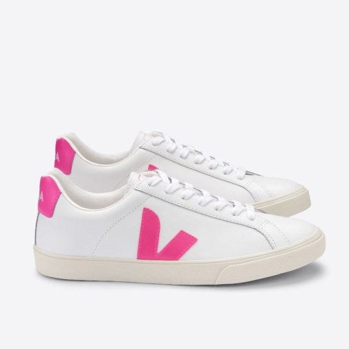 Veja Esplar Leather Naisten Kengät Valkoinen/Pinkki (O46G78)